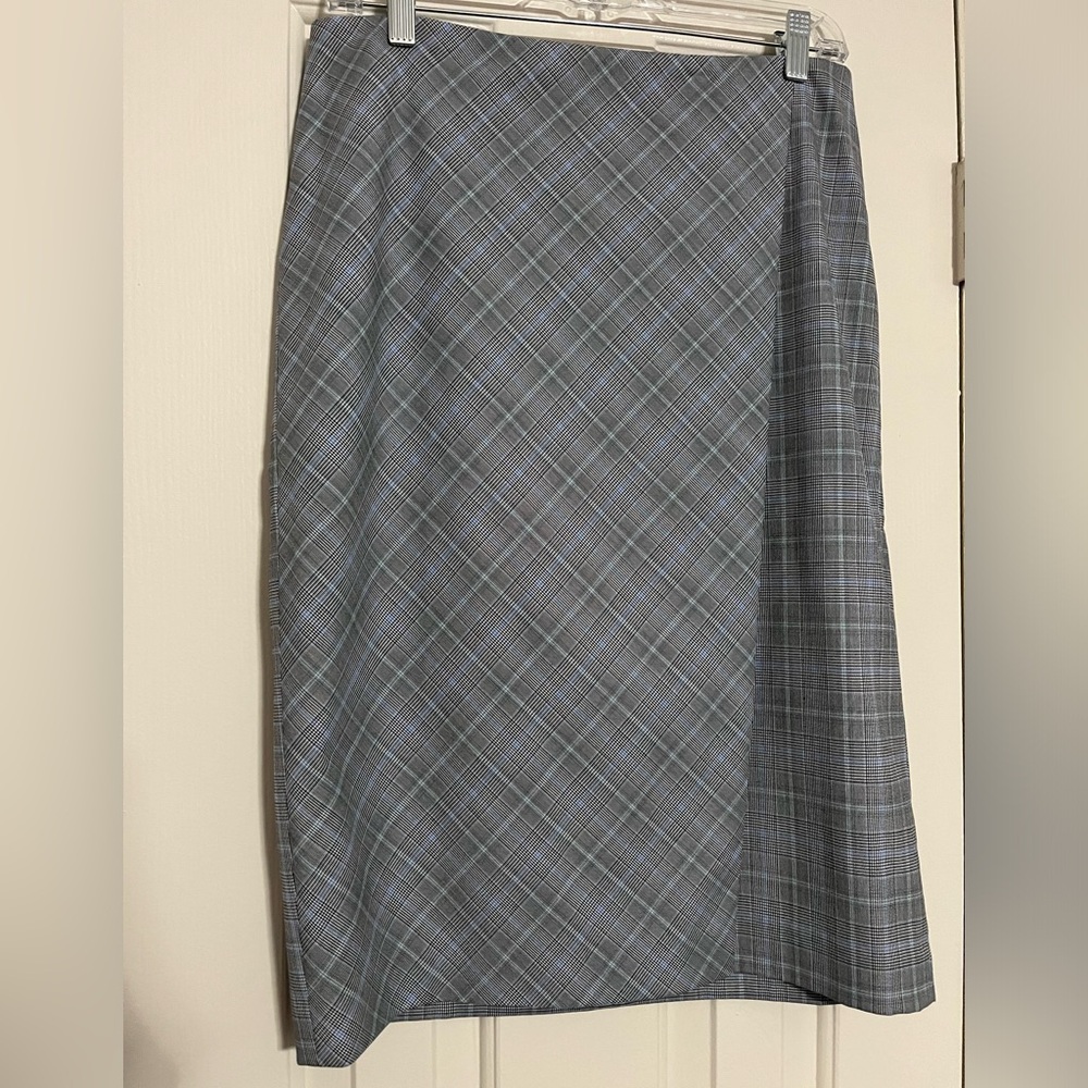 Talbots plaid pencil skirt NWT